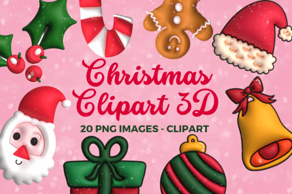 3D Christmas Illustrations Pack Clipart Review