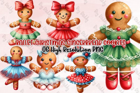 Ballet Christmas Gingerbread Illustrations Review