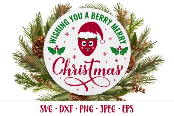 Berry Christmas SVG: Festive Illustrations for Brands