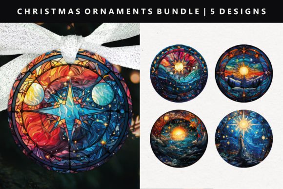Celestial Christmas Ornament Design & Illustrations Review