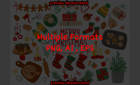 Christmas Background with Elements Decoc: Illustrations