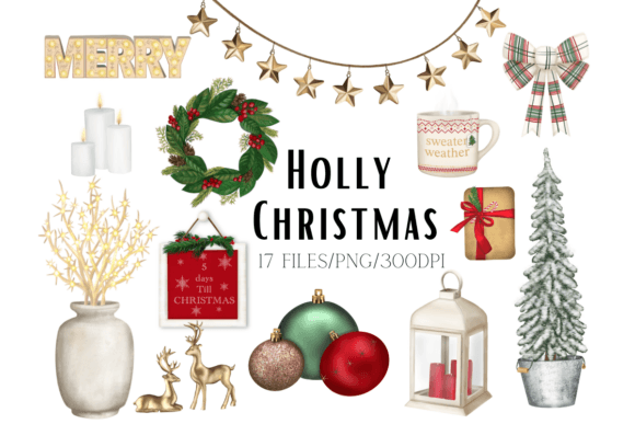 Christmas Classic PNG: Festive Illustrations for Crafts