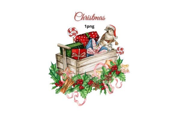Christmas Gifts in the Wooden Cart: Festive Illustrations Review