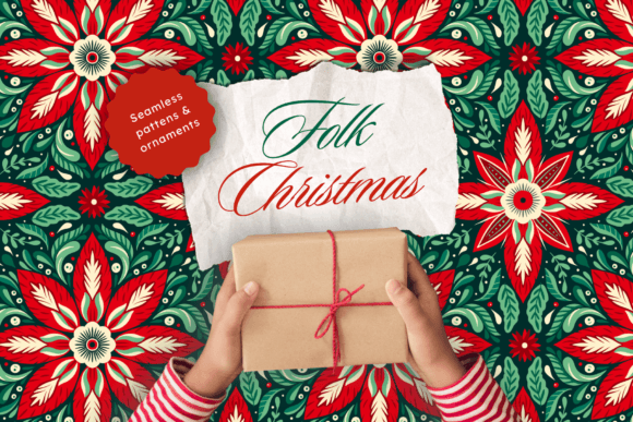 Folk Christmas Illustrations for Branding
