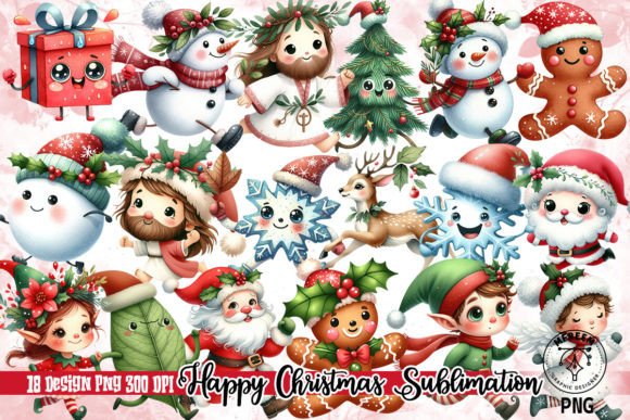 Happy Christmas Clipart: Premium Illustrations