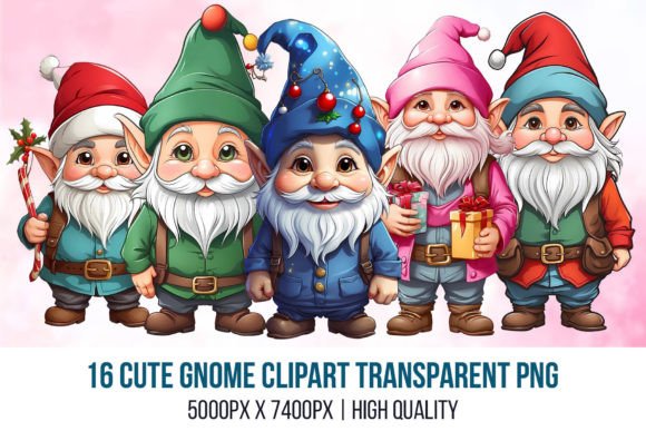 Review: Christmas GNOME Clipart Transparent PNG for Embroidery