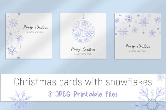 Review: Christmas Printable Cards with Snowflake for Embroidery