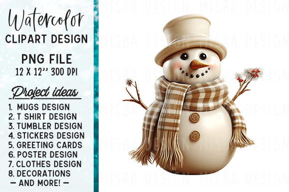 Review: Christmas Snowman Clipart Png Illustrations