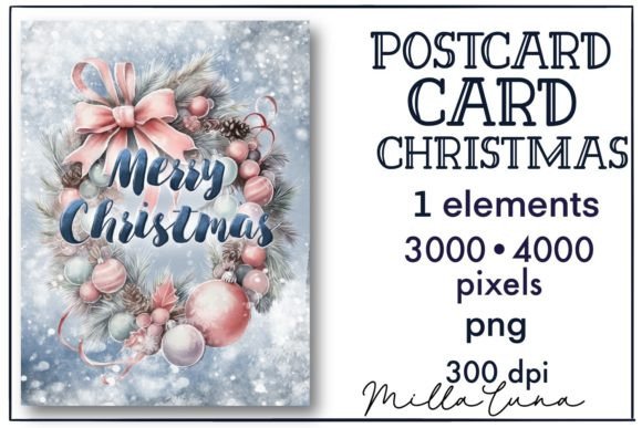 Reviewing Christmas Card, Christmas Background JPG Illustrations