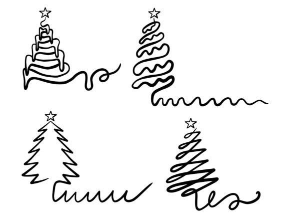 Reviewing Christmas Tree Silhouette Illustrations