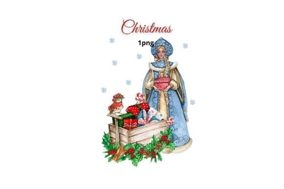 The Snow Maiden: Premium Christmas Illustrations